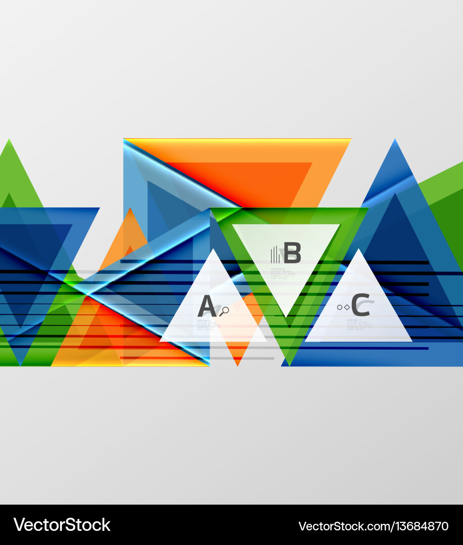 Geometric Triangle Abstract Background vector image