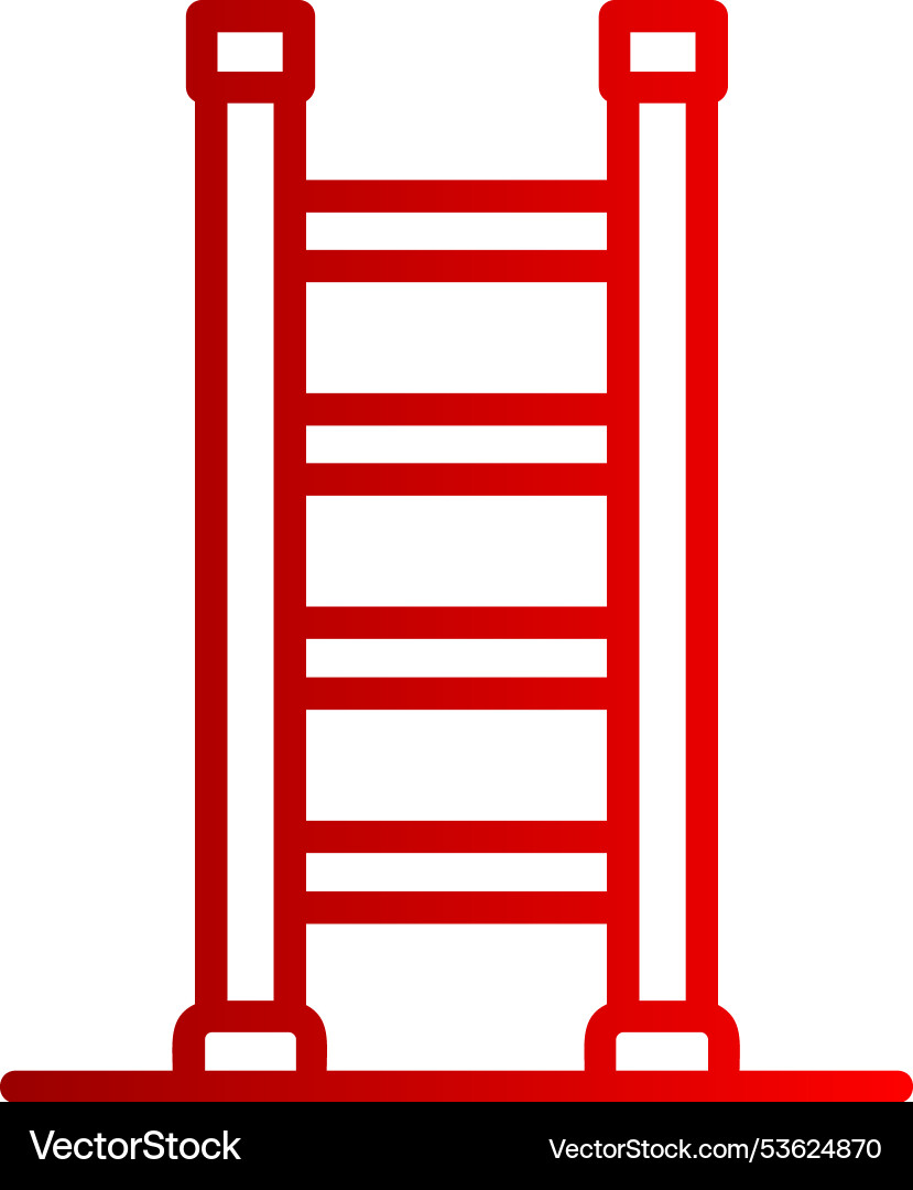 Ladder line gradient icon Vector Image