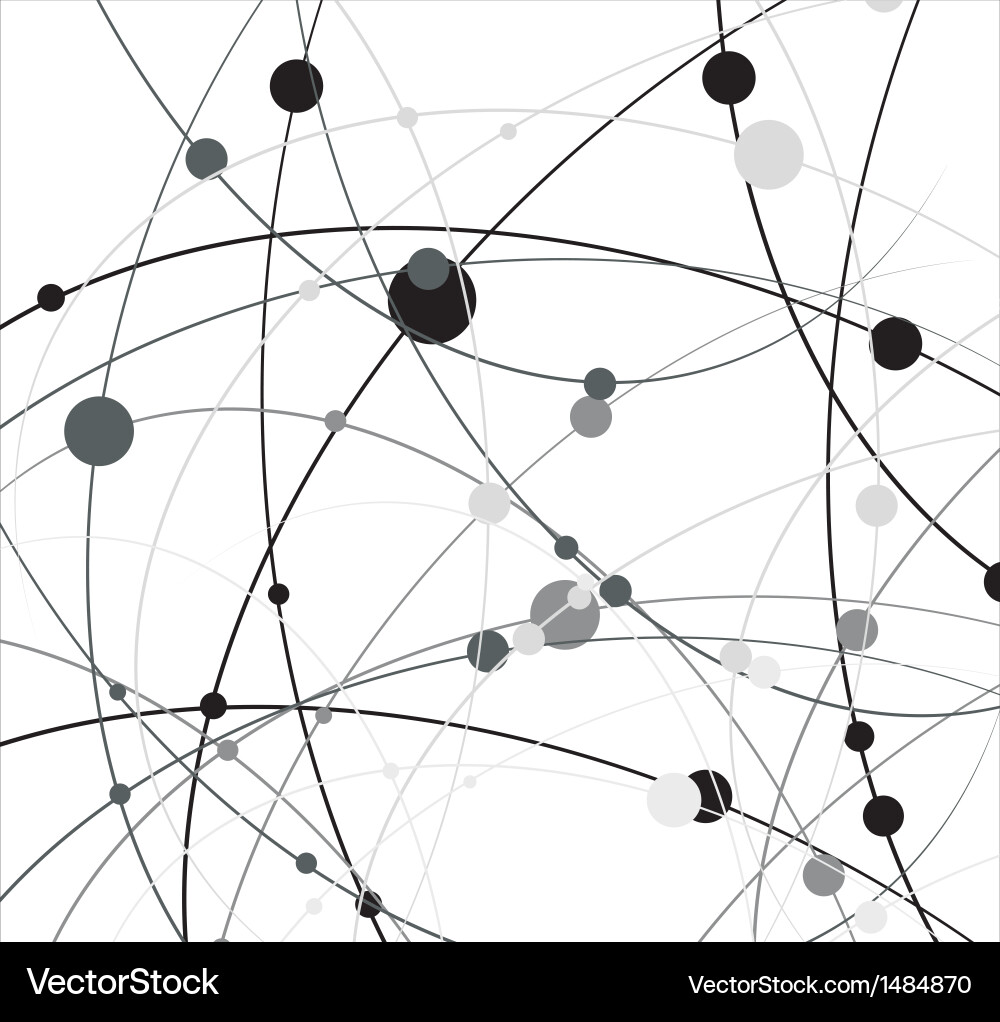 Molecular Structure Background vector image