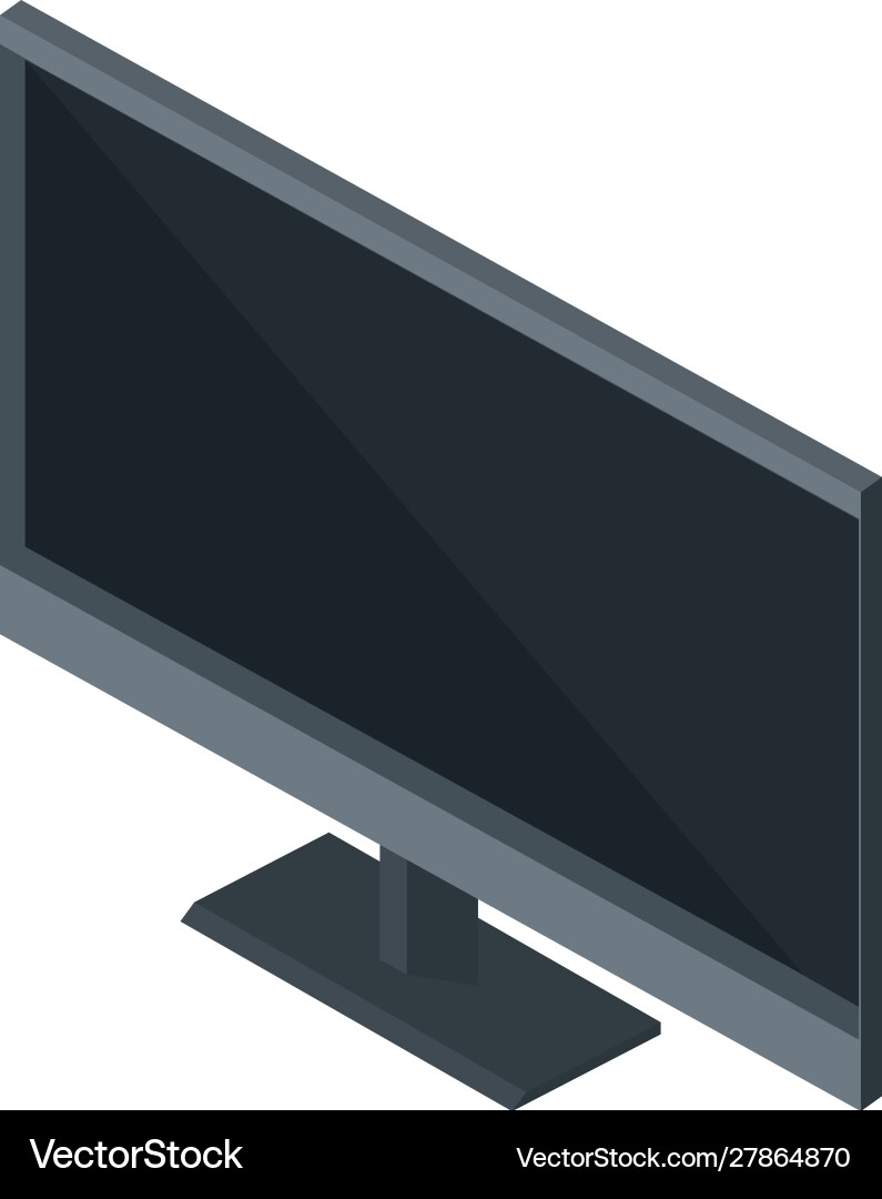 Monitor technology hardware device computer Vector Image