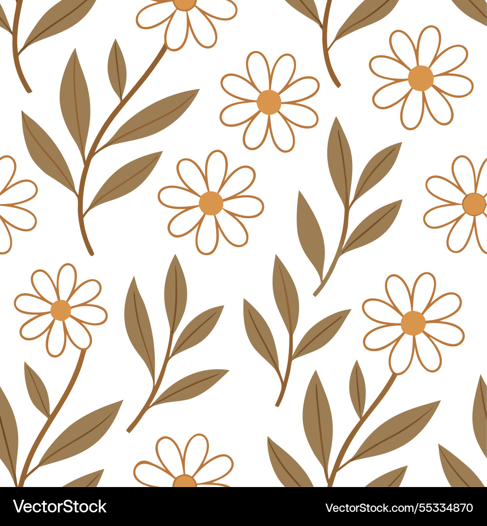 Rustic spring nature seamless pattern Rustic spring nature seamless pattern Vector Image