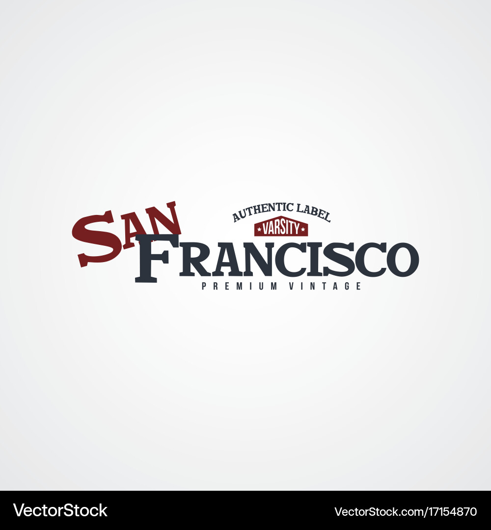 San francisco united states of america vector image