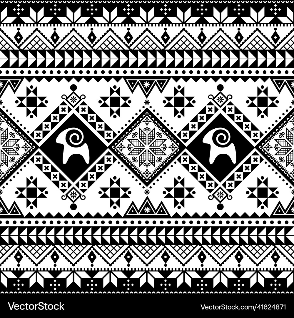 Easter eggs from ukraine seamless pattern Vector Image
