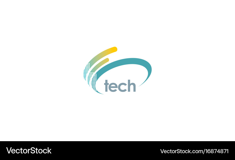 Infinite Loop Technology Logo vector image