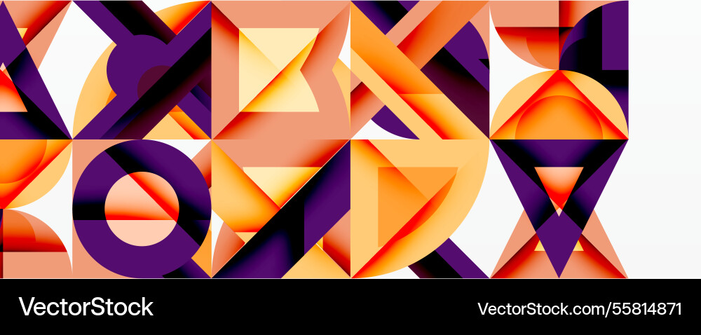 Minimal geometric abstract background circle Vector Image