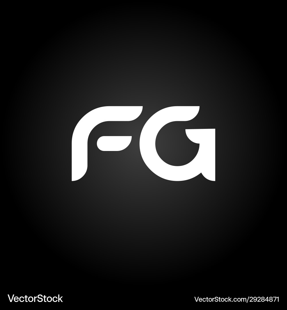 Original Buchstaben fg Logo Design Template kreativ Original Buchstaben fg Logo Design Template kreativ vektorbild