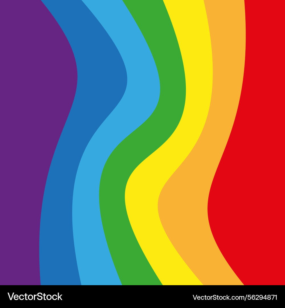 Rainbow curve background colorful stripe flow Rainbow curve background colorful stripe flow vector image