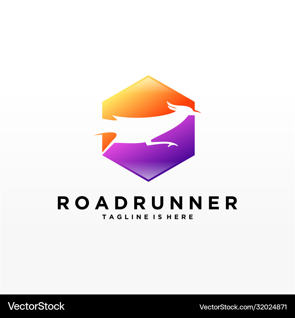 Roadrunner bird abstract minimal simple geometric Roadrunner bird abstract minimal simple geometric vector image