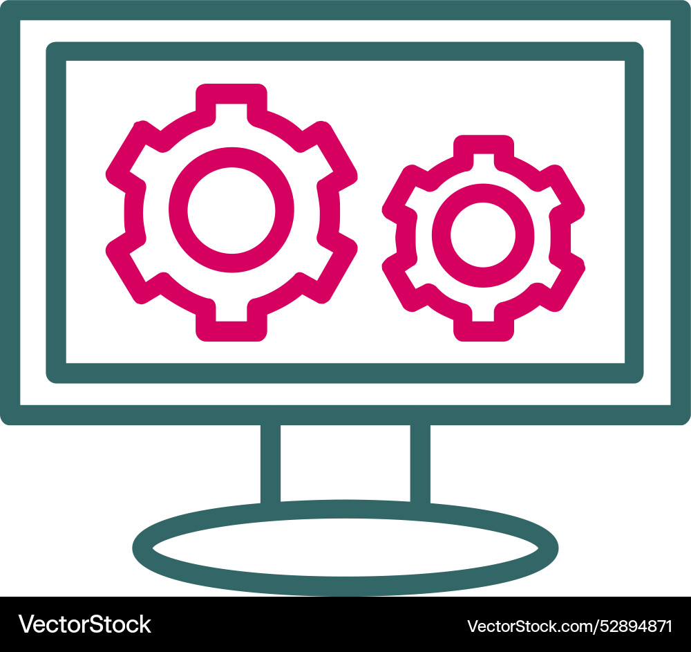 Setting icon design Vector Image