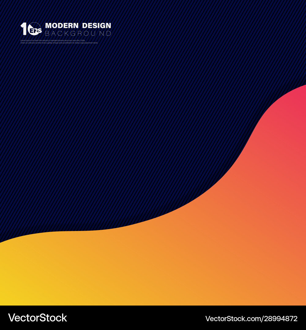 Abstract colorful gradient mesh design on dark vector image