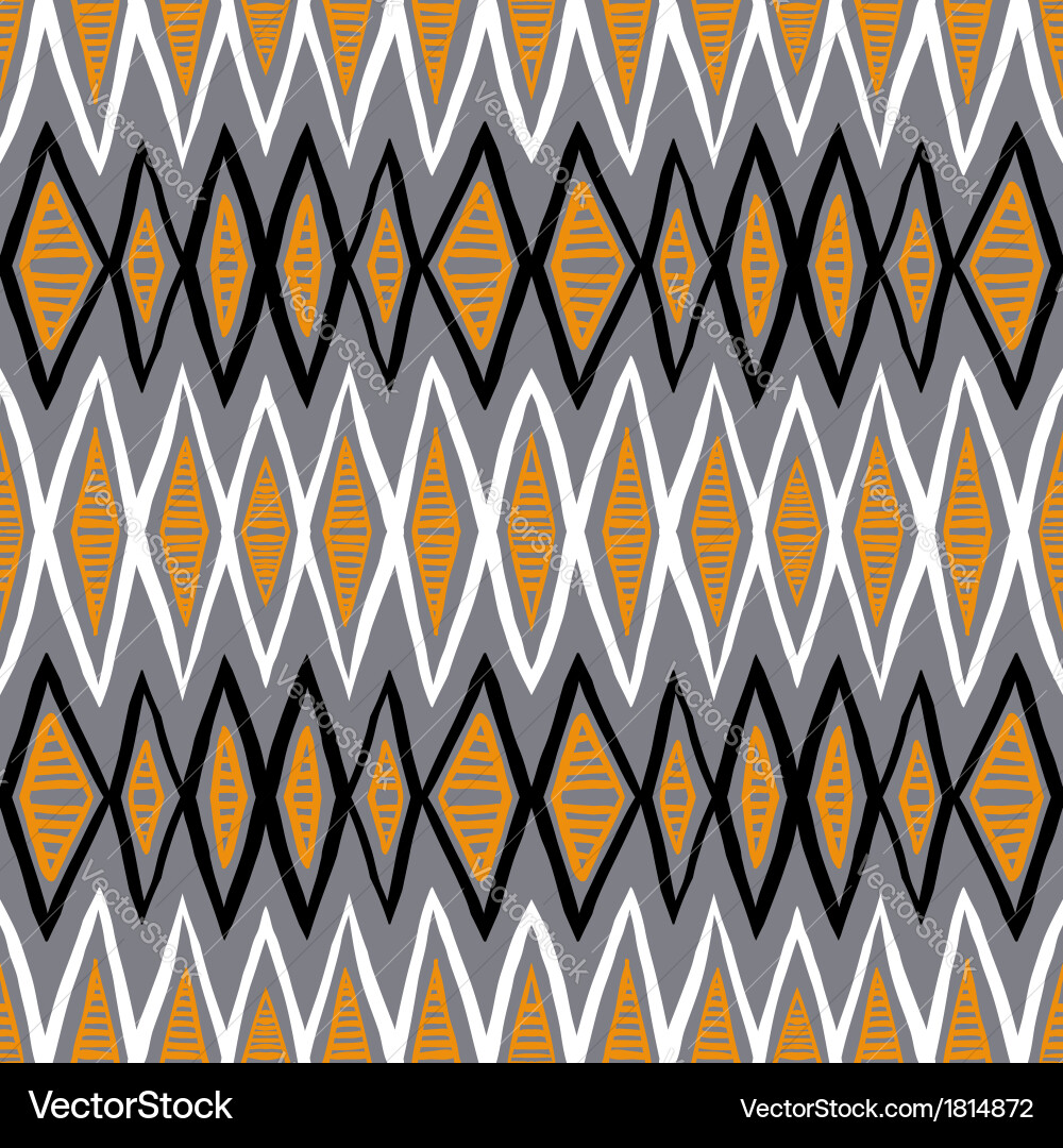 Geometric Zigzag Pattern vector image