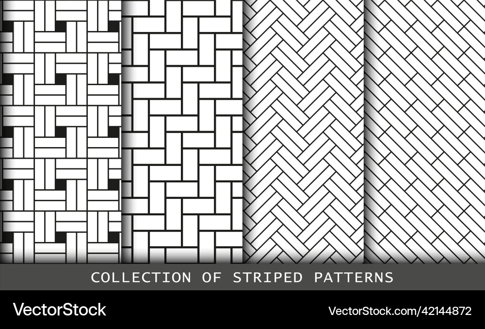 Set of tiled seamless patterns collection Set of tiled seamless patterns collection vector image