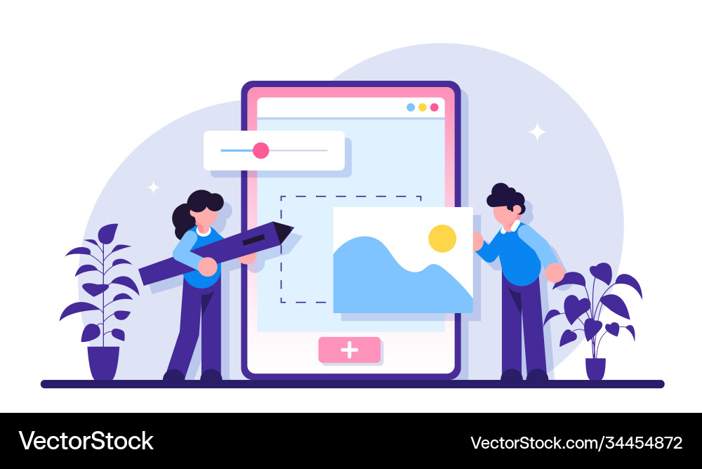 Web design development concept user Vector Image