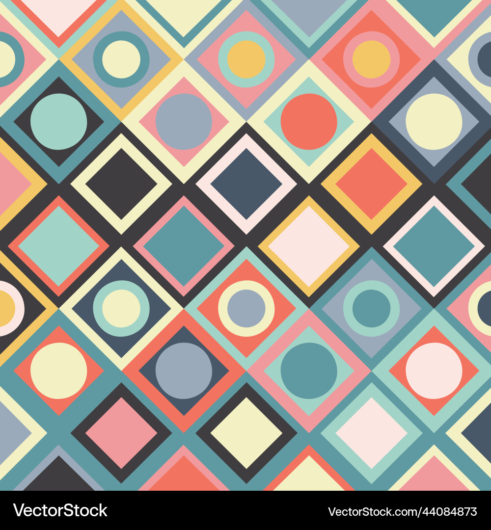 Abstract background with a retro design vector image