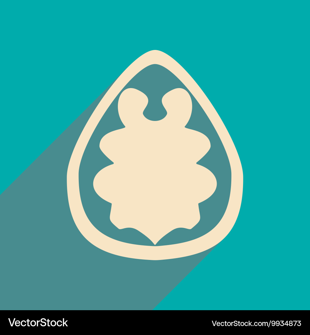 Flat with shadow concept and mobile application Vector Image