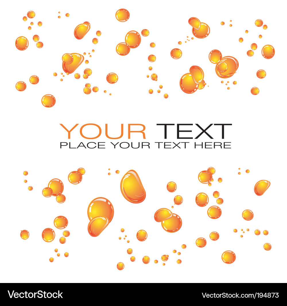 Water Bubbles Background Vector Image
