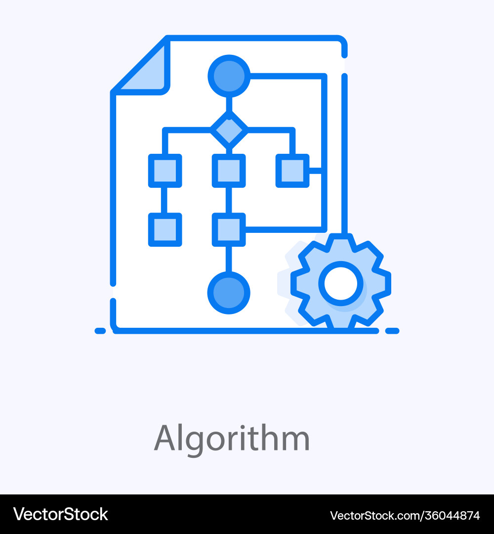 Algorithmen vektorbild