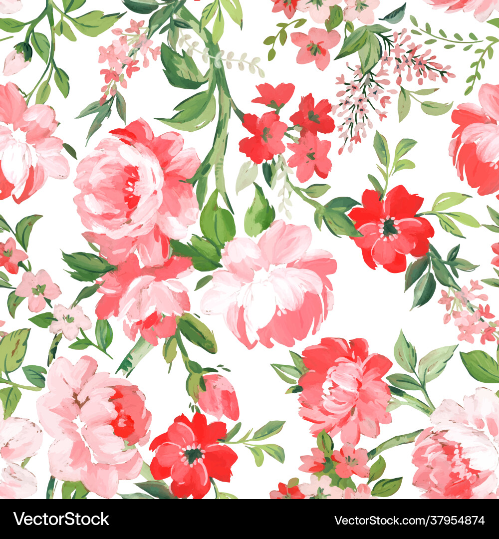 Beautiful seamless pattern with hand drawn Beautiful seamless pattern with hand drawn Vector Image