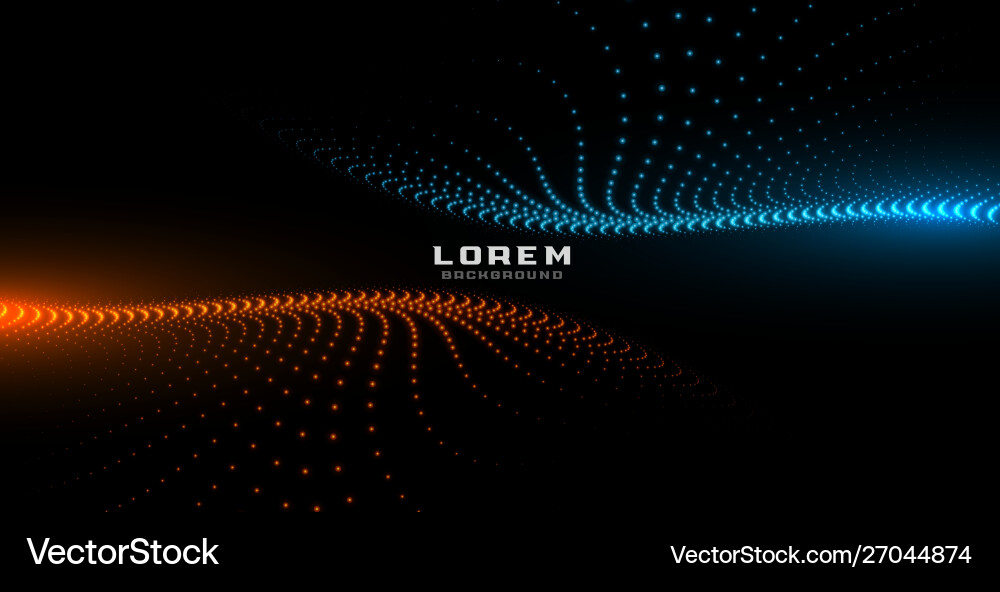 Digital Particle Glow Background vector image