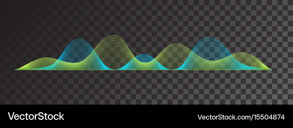 Dynamic Sound Wave Pattern vector image