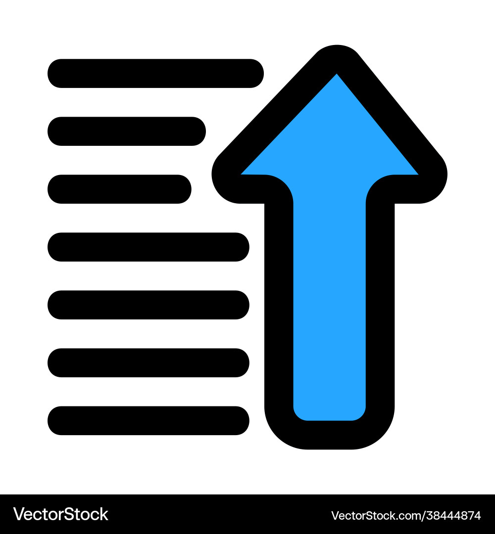 Sorting icon in filled line style for any Sorting icon in filled line style for any vector image