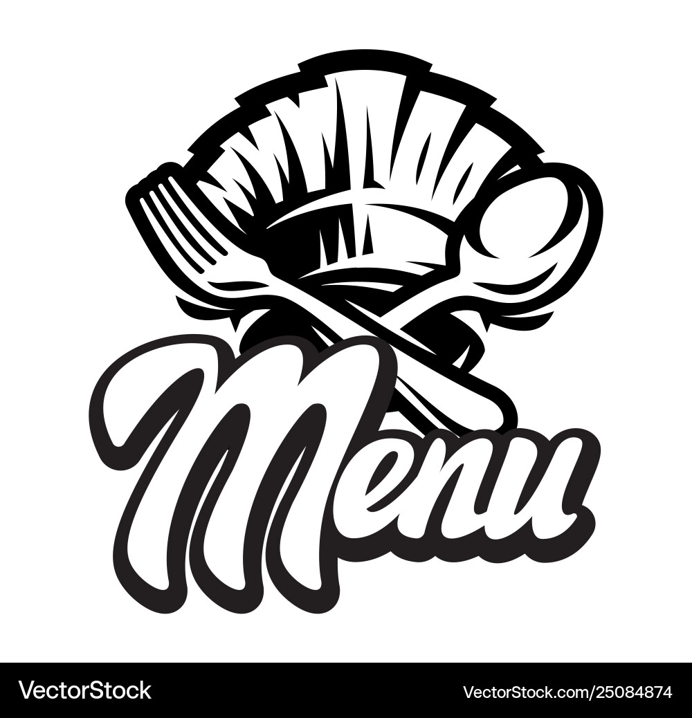 Vorlage für ein Menü mit kalligraphischer Schrift Vorlage für ein Menü mit kalligraphischer Schrift vektorbild