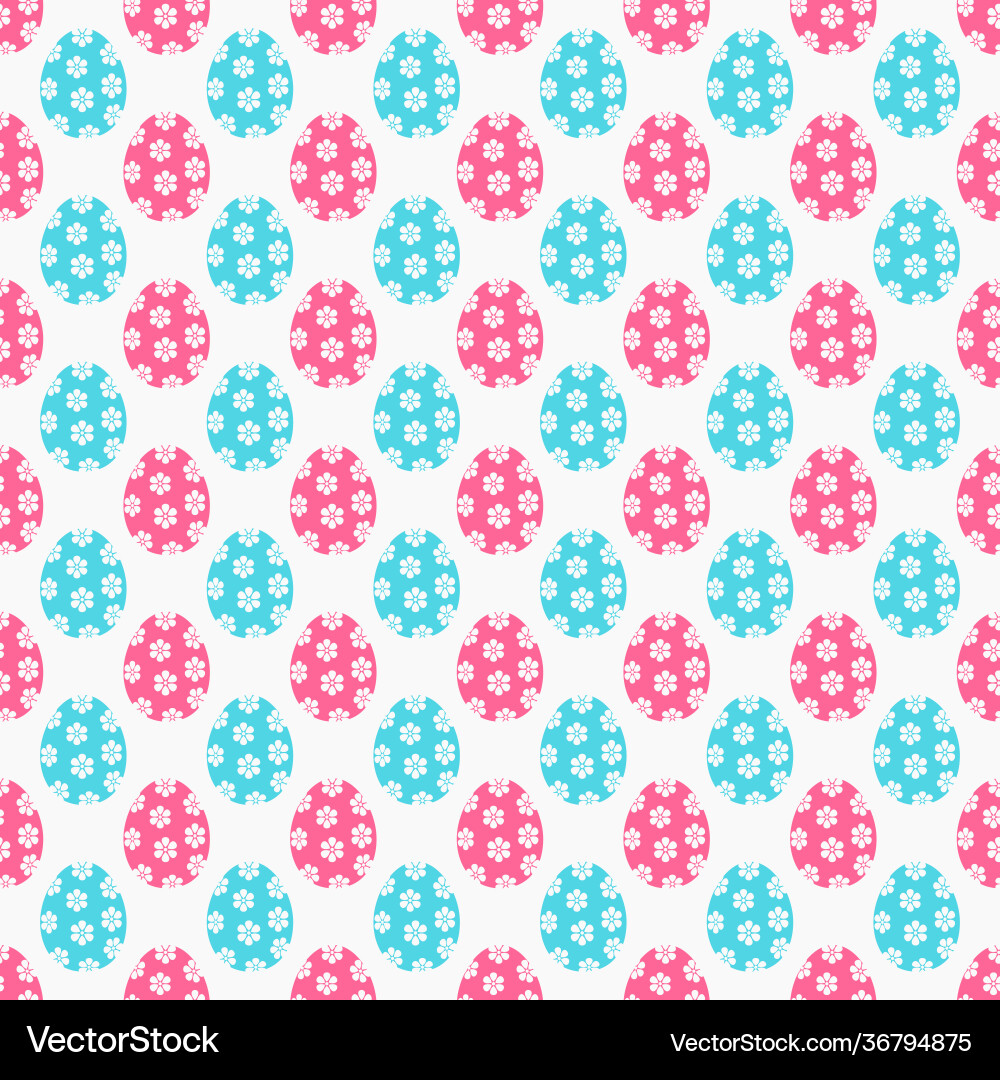 Easter seamless pattern with eggs Easter seamless pattern with eggs Vector Image