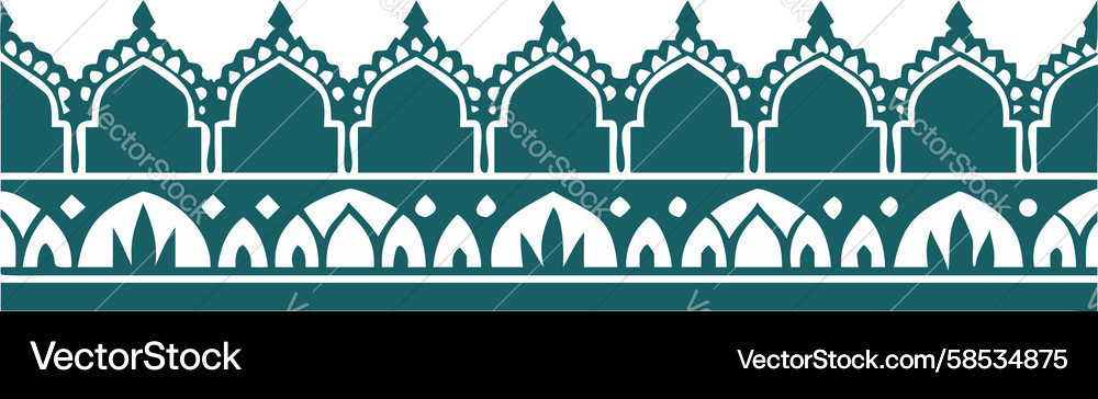 Geometric Border Pattern Vector Image