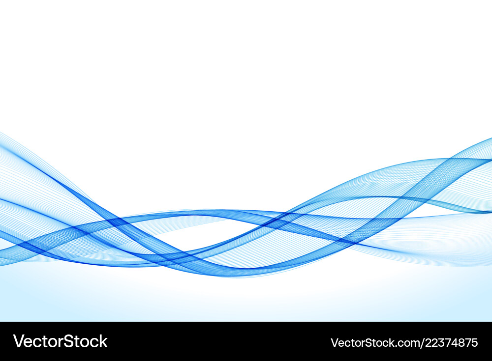 Smooth Color Wave Background vector image