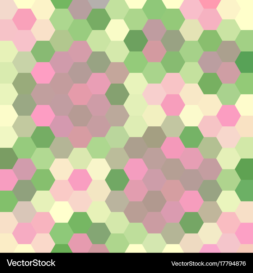 Abstract colorful background of hexagons Vector Image
