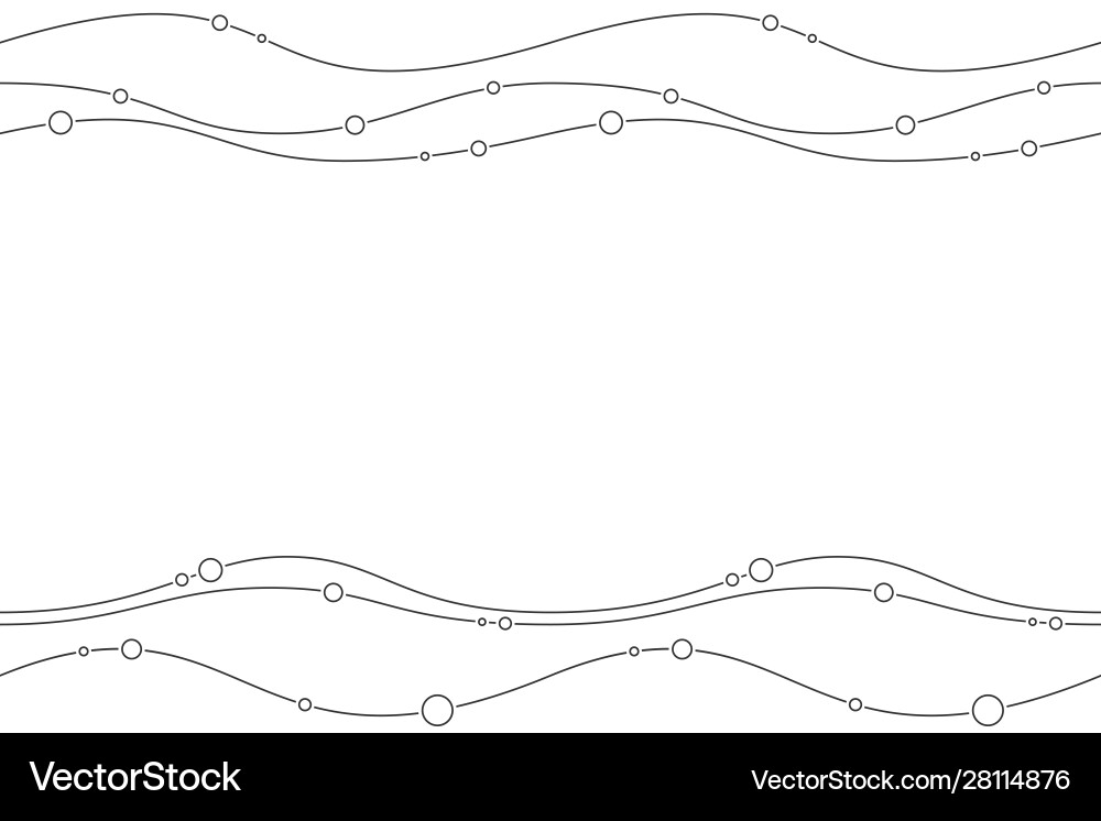 Abstract seamless horizontal border pattern Vector Image