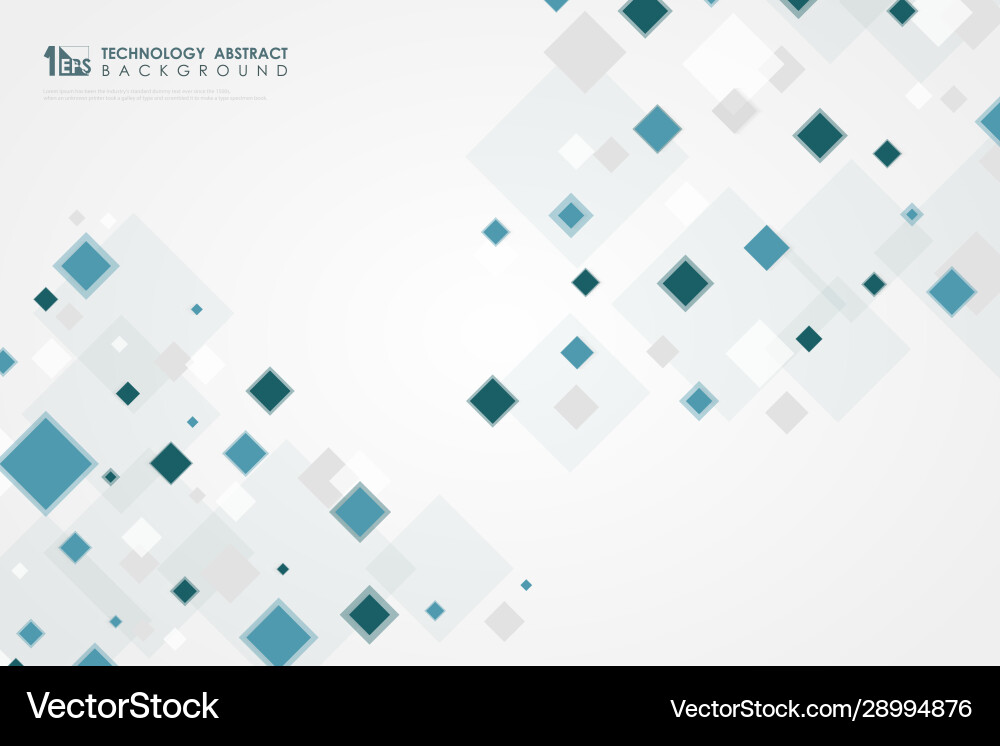 Abstract square blue pattern design high Abstract square blue pattern design high vector image