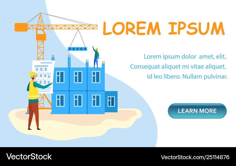 Building business website page template Vector Image
