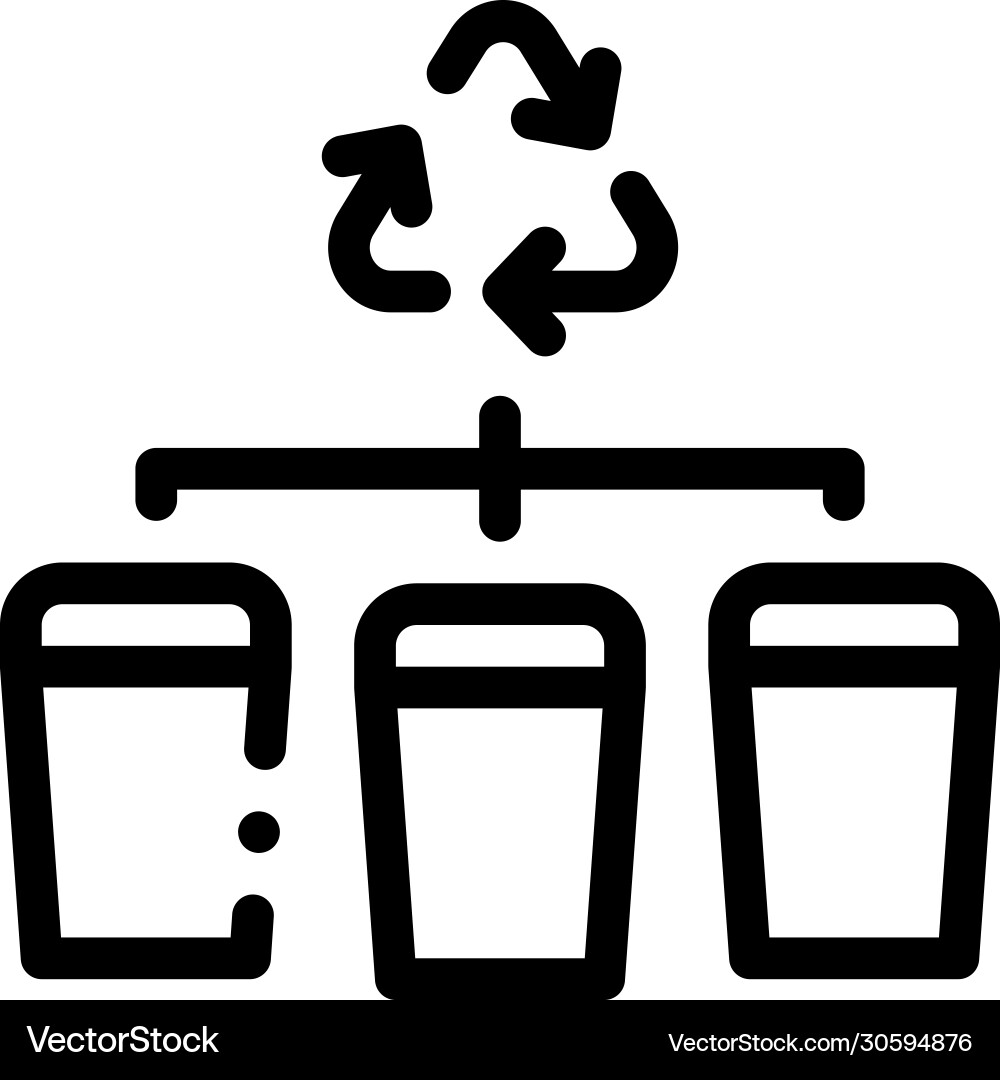 Garbage distribution icon outline Garbage distribution icon outline Vector Image