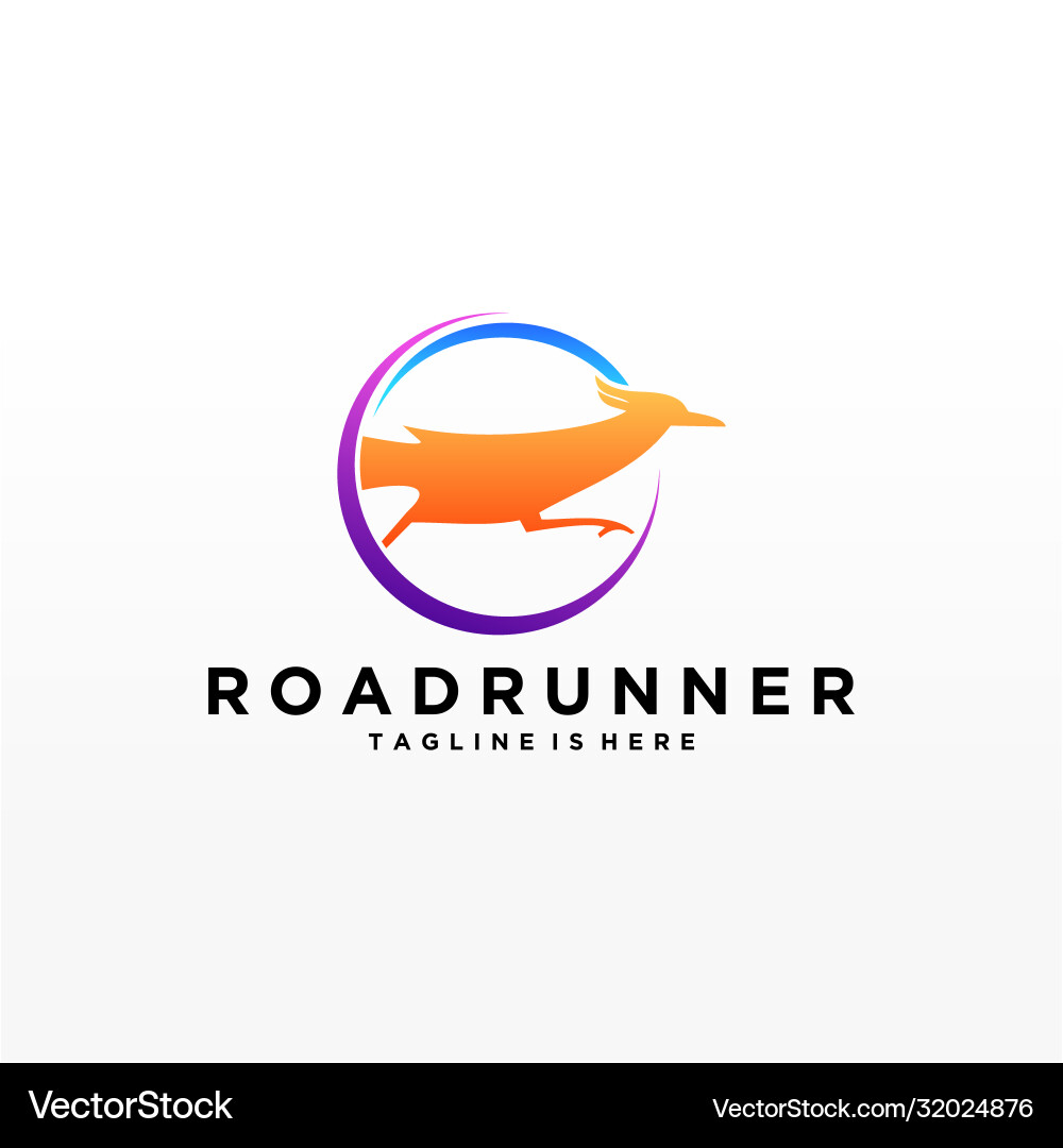 Roadrunner bird abstract minimal simple geometric Roadrunner bird abstract minimal simple geometric vector image