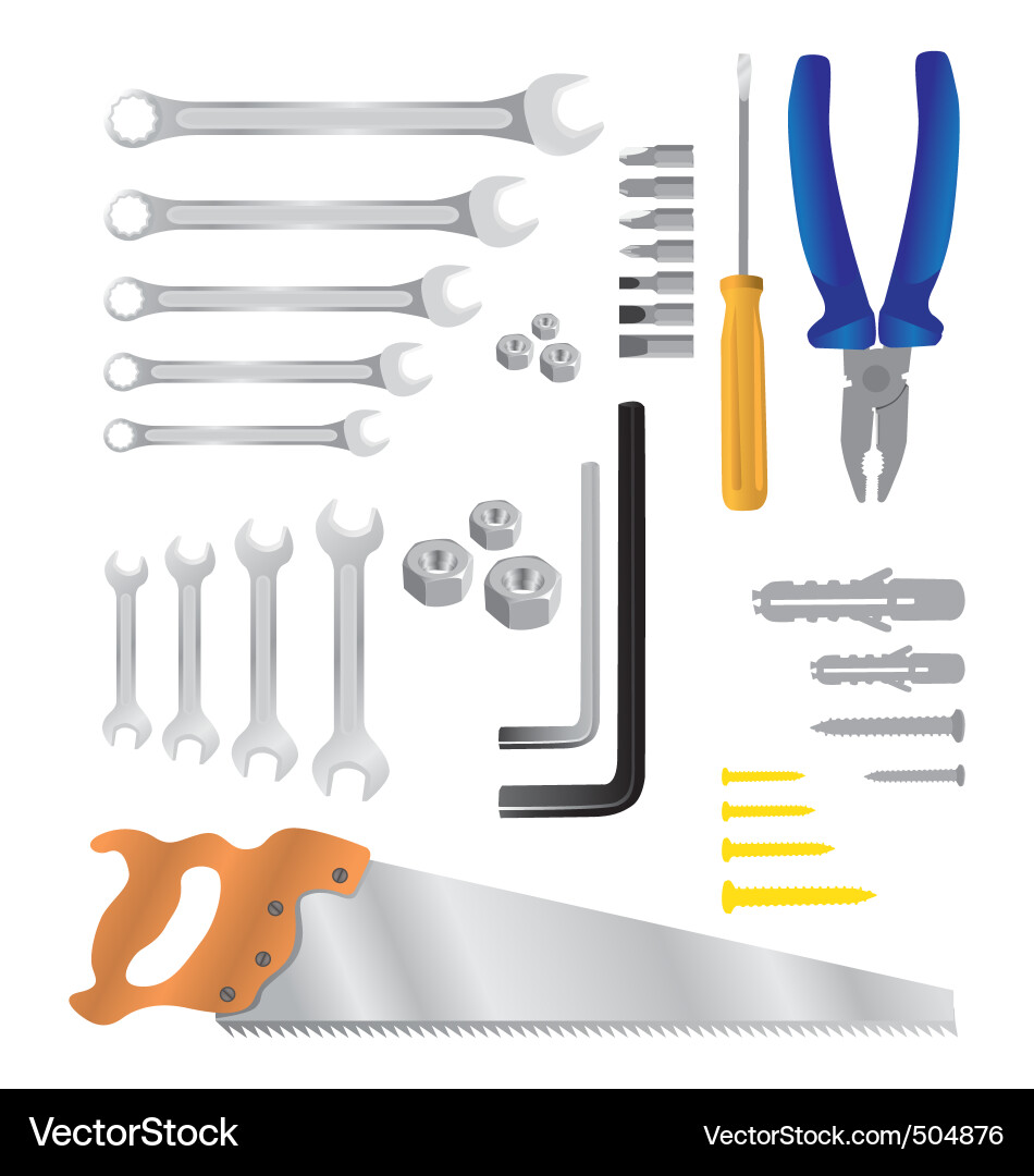 Tool Collection Vector Image
