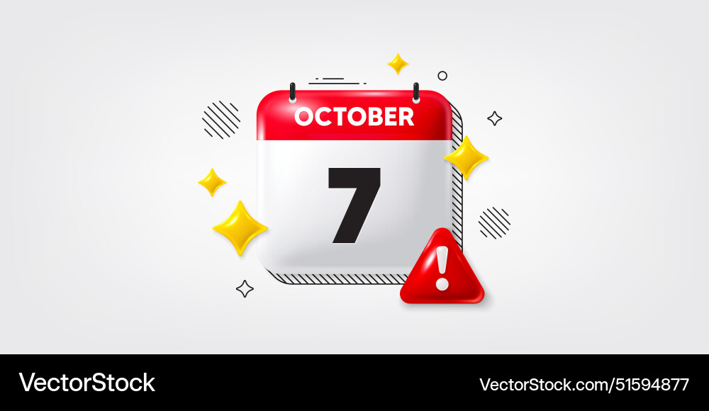 7th day of the month icon event schedule date 7th day of the month icon event schedule date vector image
