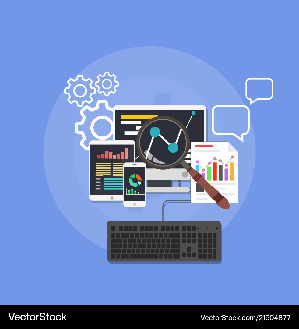 Background web design website development network vector image