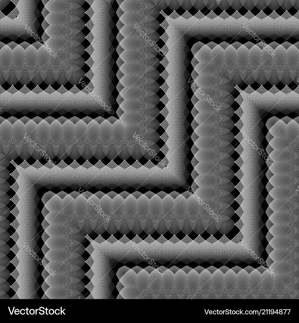 Design seamless monochrome zigzag pattern Design seamless monochrome zigzag pattern Vector Image