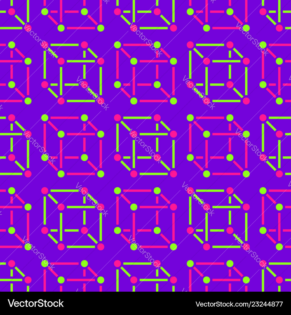 Geometric shapes seamless pattern with flat line Geometric shapes seamless pattern with flat line Vector Image