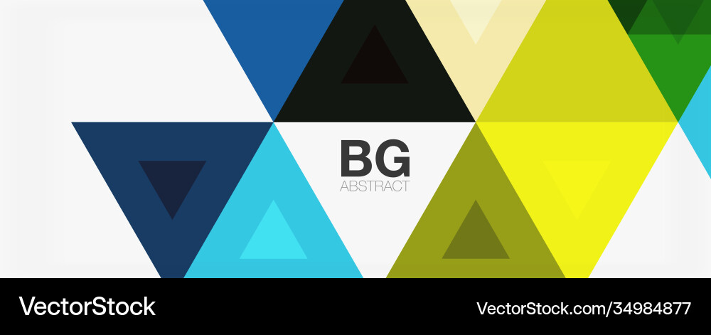 Mosaic triangle pattern abstract background Vector Image