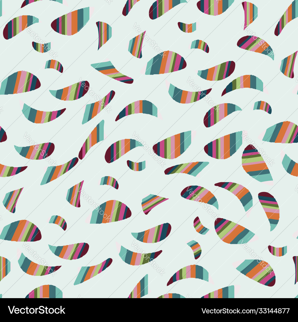 Rainbow fantasy vorm repeat pattern print Vector Image