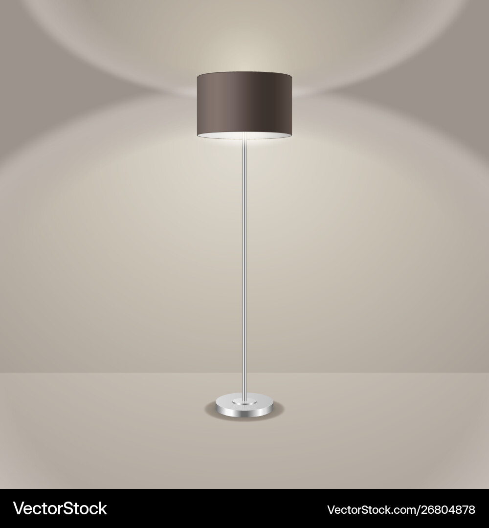 3d realistic render illuminated lamp 3d realistic render illuminated lamp vector image