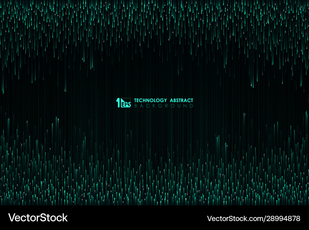 Abstract High-Tech Green Line Pattern vector image