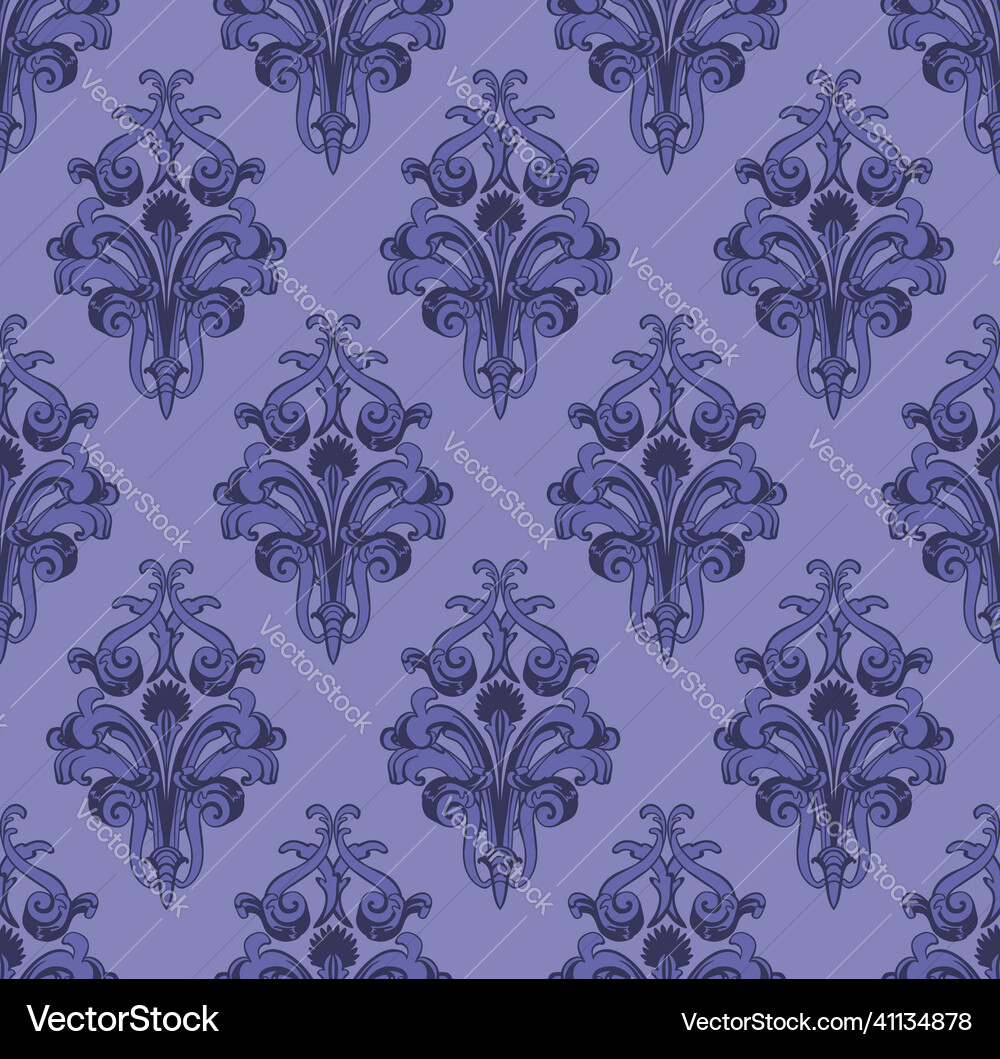 Damask seamless pattern Damask seamless pattern vector image