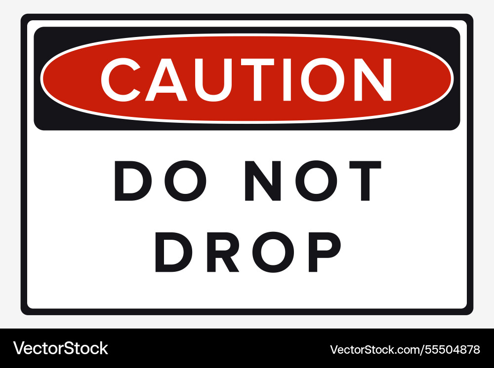 Do not drop fragile items packaging symbol sign Do not drop fragile items packaging symbol sign vector image