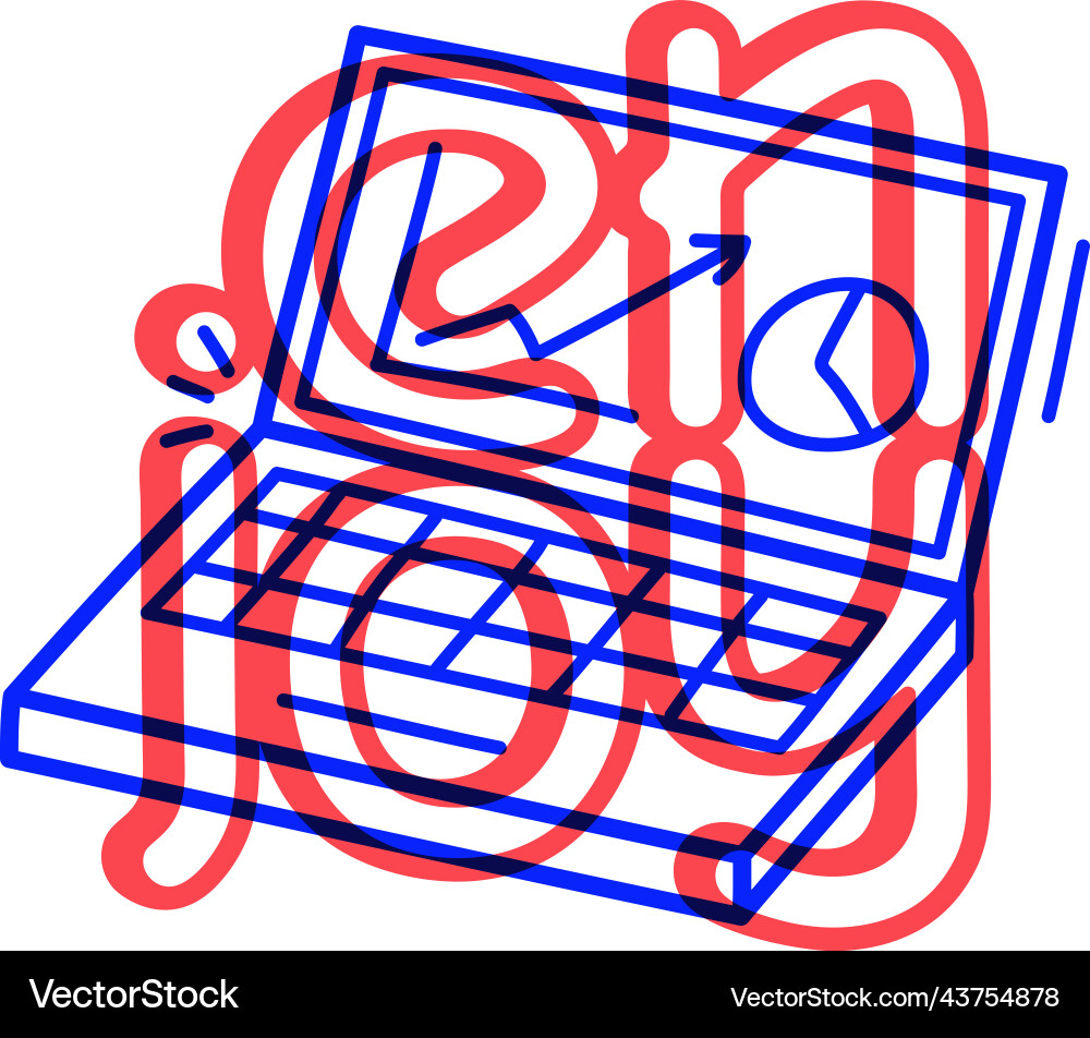 Hand draw job computer icon in doodle style Hand draw job computer icon in doodle style Vector Image