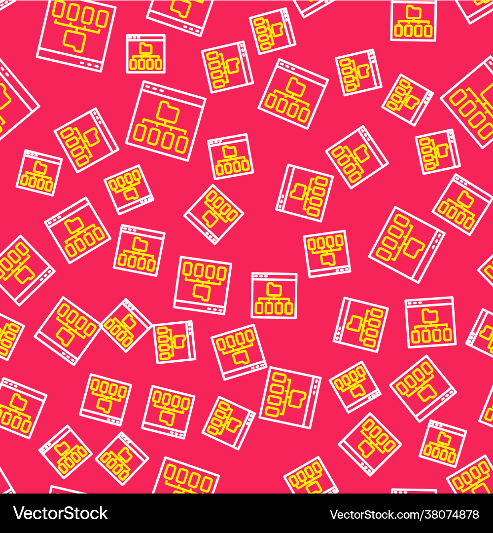 Line browser files icon isolated seamless pattern Line browser files icon isolated seamless pattern vector image