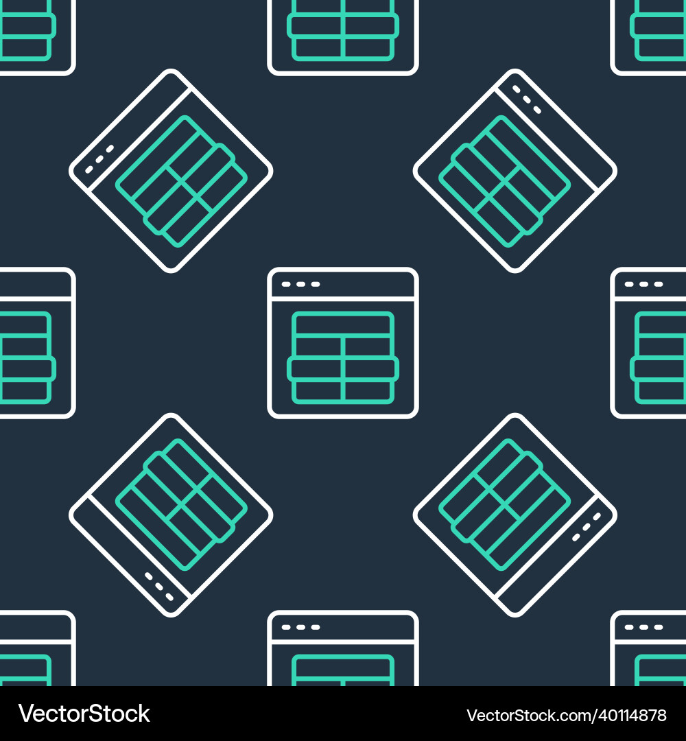 Line mysql code icon isolated seamless pattern Line mysql code icon isolated seamless pattern vector image