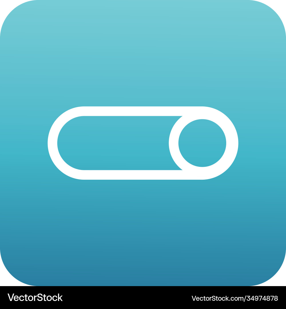 Manual button interface block gradient style icon vector image